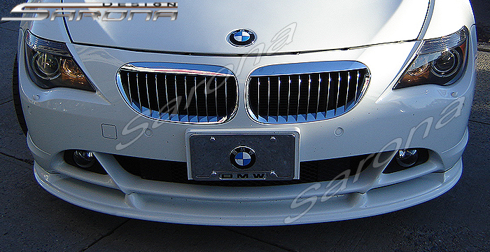 Custom BMW 6 Series Front Bumper Add-on  Coupe & Convertible Front Add-on Lip (2004 - 2007) - $390.00 (Part #BM-011-FA)